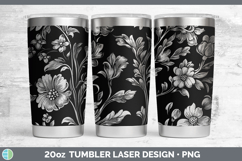 GorgeousFlower Laser 20oz Tumbler design.