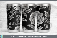 GorgeousFlower Laser 20oz Tumbler design.
