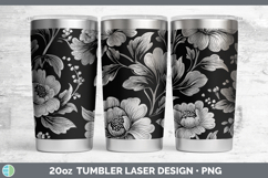 GorgeousFlower Laser 20oz Tumbler design.