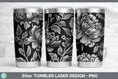GorgeousFlower Laser 20oz Tumbler design.
