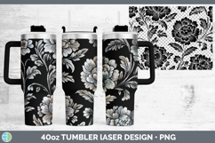 GorgeousFlower Laser 40oz Tumbler design.