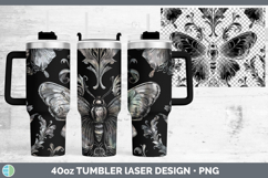 GorgeousFlower Laser 40oz Tumbler design.