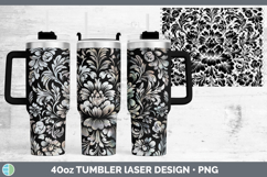 GorgeousFlower Laser 40oz Tumbler design.