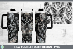 GorgeousFlower Laser 40oz Tumbler design.