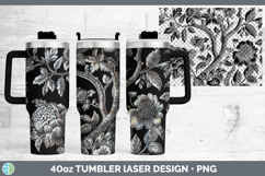 GorgeousFlower Laser 40oz Tumbler design.