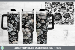 GorgeousFlower Laser 40oz Tumbler design.