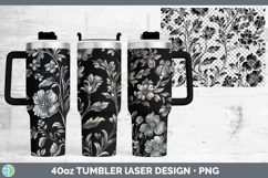 GorgeousFlower Laser 40oz Tumbler design.