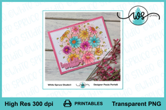 Garden of Daisy Doodles PNG Printable, Flower Digi Stamp Product Image 5