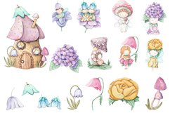 Floral little fairies Clipart sublimation PNG Product Image 7