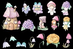 Floral little fairies Clipart sublimation PNG Product Image 6