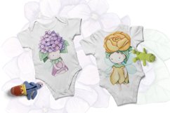 Floral little fairies Clipart sublimation PNG Product Image 5