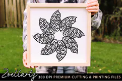 Floral Illustration Floral SVG Cut File for T-shirt Mug Tote Product Image 1