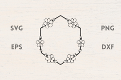 Cute Flowers laurel SVG Product Image 1