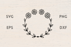 Flowers laurel SVG Product Image 1