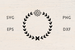 Summer Floral frame SVG Product Image 1