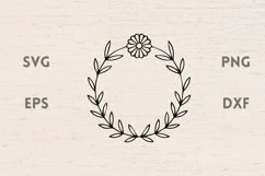 Summer Floral frame SVG Product Image 1