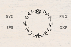 Spring Floral frame SVG Product Image 1