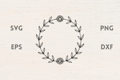 Simple Flower frame SVG Product Image 1