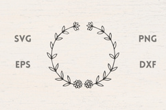 Flowers laurel SVG Product Image 1