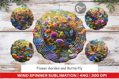 Wind Spinner Flower and Butterfly Product Image 1