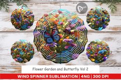 Wind Spinner Flower and Butterfly Product Image 1
