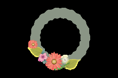 Flower geometric frame ornament design Product Image 2