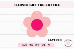 Flower Gift Tag SVG