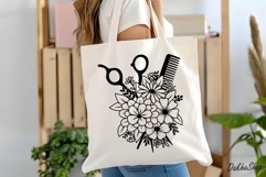Floral Hairstylist Svg, Hairdresser Svg, Flower Salon Svg Product Image 4