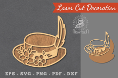 Flower Hat Laser Cut Decoration Product Image 1