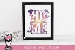 Floral home SVG, spring home svg Product Image 3
