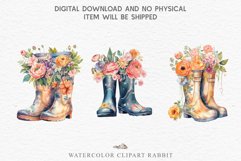 watercolor floral wreath, flowers bucket clipart, sublimation nursery drawing, wedding  Flower In Boots Floral Wreath Clipart PNG Scrapbooking Image Nursery Watercolor  Transparent wedding invitation shirt designs sublimation printable digital bloom