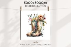 Flower In Boots Floral Wreath Clipart PNG Scrapbooking Image Nursery Watercolor Transparent wedding invitation shirt designs sublimation printable digital bloom watercolor floral wreath, flowers bucket clipart, sublimation nursery drawing, wedding invitat
