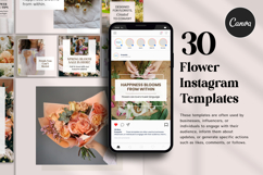 Flower Instagram Canva Social Media Templates Product Image 4