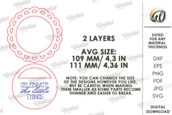 3D Flower Jar Topper Laser Cut. Mason Jar Topper SVG Product Image 2