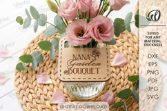 Flower Jar Toppers Bundle Laser Cut. Mason Jar Topper SVG Product Image 4