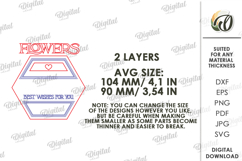 3D Flower Jar Topper Laser Cut. Mason Jar Topper SVG Product Image 2