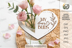 3D Flower Jar Topper Laser Cut. Mason Jar Topper SVG Product Image 1