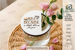 Flower Jar Toppers Bundle Laser Cut. Mason Jar Topper SVG Product Image 8