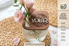 Flower Jar Toppers Bundle Laser Cut. Mason Jar Topper SVG Product Image 9
