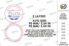 3D Flower Jar Topper Laser Cut. Mason Jar Topper SVG Product Image 2