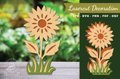 Flower Laser Cut Decoration SVG Product Image 1