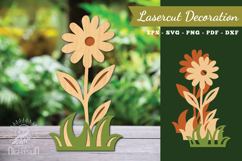 Flower Laser Cut Decoration SVG Product Image 1