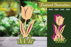 Flower Laser Cut Decoration SVG Product Image 1