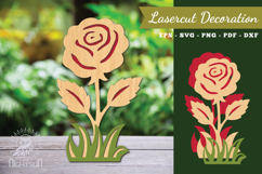 Flower Laser Cut Decoration SVG Product Image 1