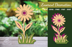 Flower Laser Cut Decoration SVG Product Image 1
