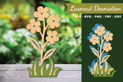 Flower Laser Cut Decoration SVG Product Image 1