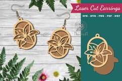 Flower Laser Cut Earrings Product Image 1