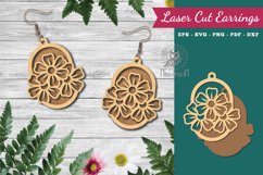 Flower Laser Cut Earrings Product Image 1