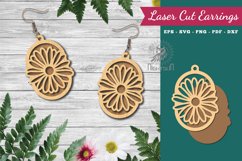 Flower Laser Cut Earrings Product Image 1