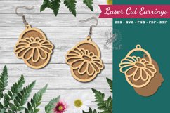 Flower Laser Cut Earrings Product Image 1
